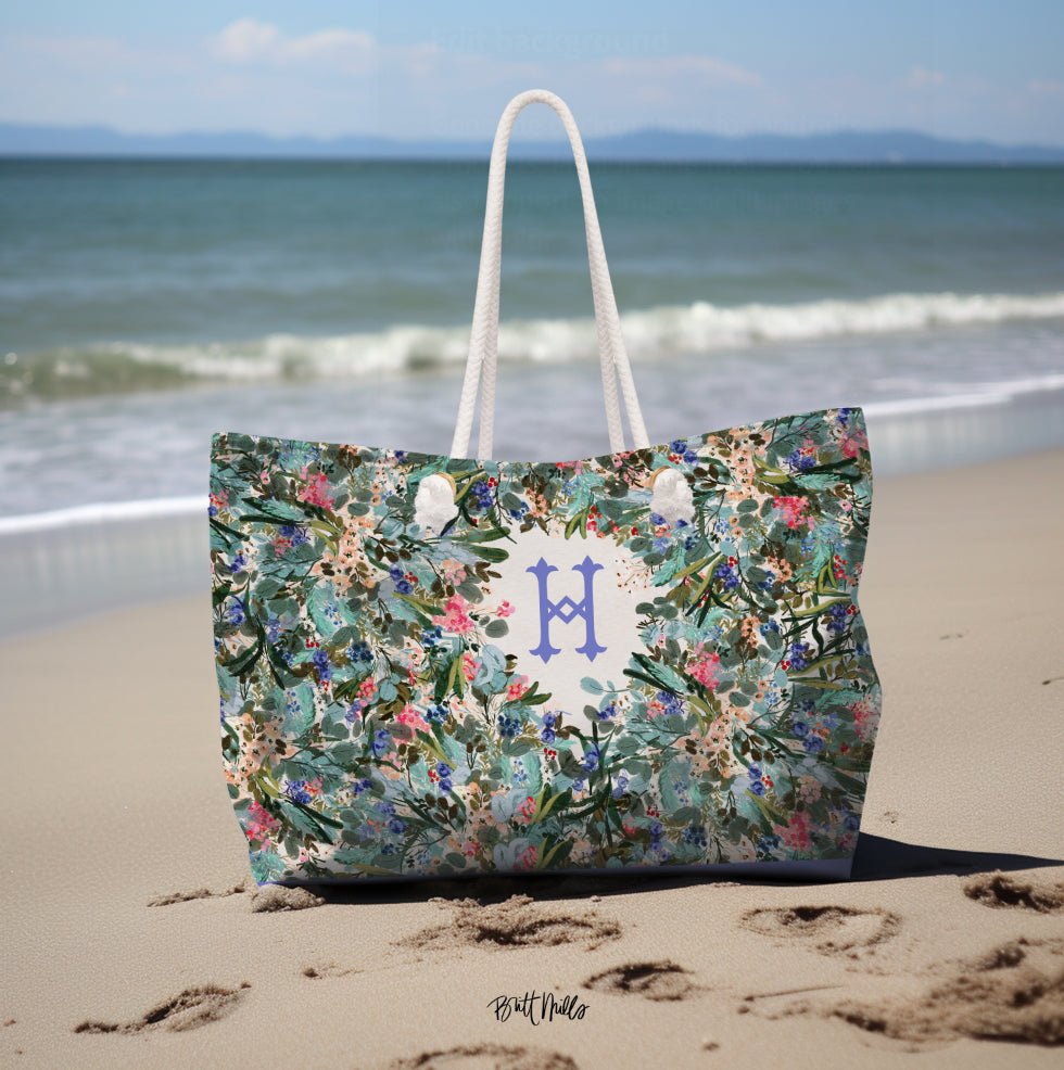 Carry-All - Siesta Key Monogrammed Carry-All Tote