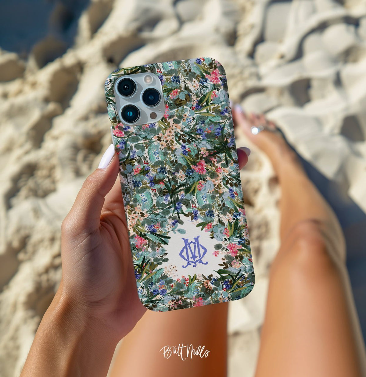 IPhone® Case - Siesta Key Monogrammed Snap Case For IPhone®