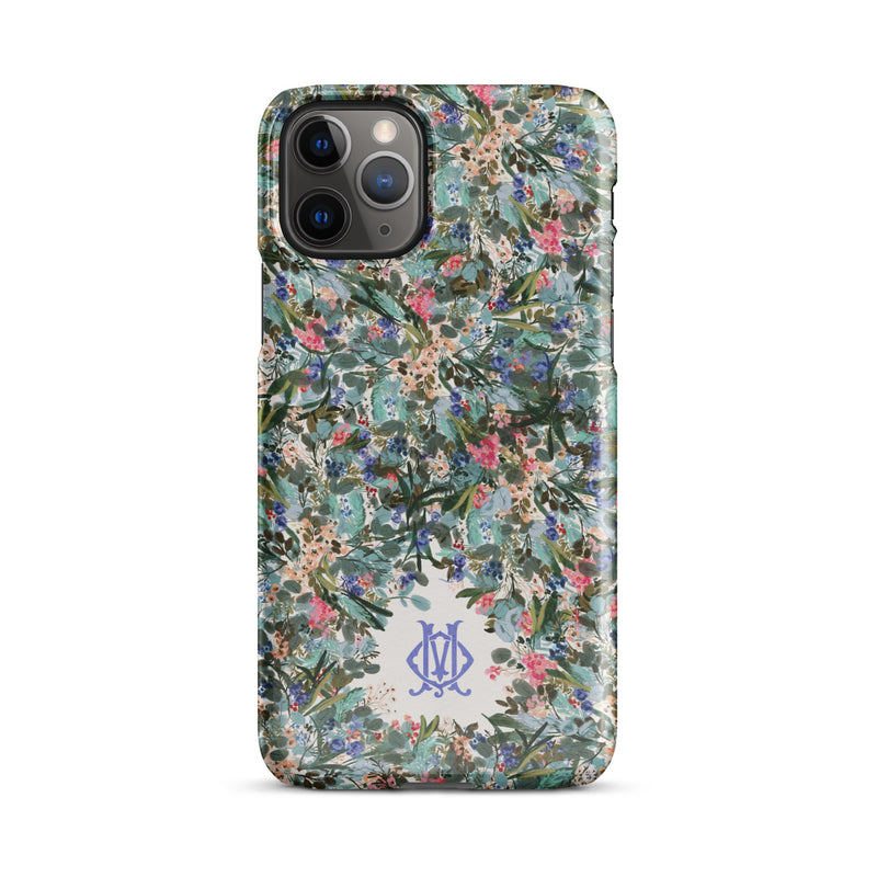 Siesta Key Monogrammed Snap case for iPhone®-Britt Mills Design