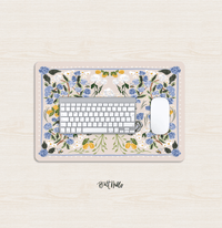 Small Desk MatLazy Lemons Desk Mat – Small (18″ x 12″)Britt Mills Design