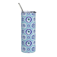 Evil Eye (Blue) Skinny Stainless Steel Tumbler