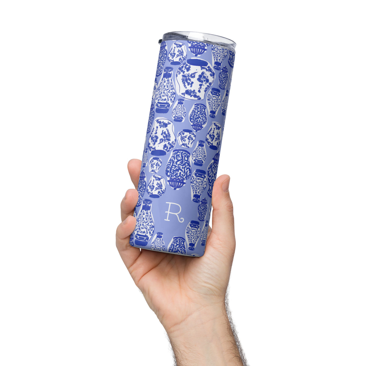 Chinoiserie Jars (Blue) Stainless Steel Tumbler (personalized)