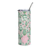 Chinoiserie Jars (Pink) Stainless Steel Tumbler (personalized)