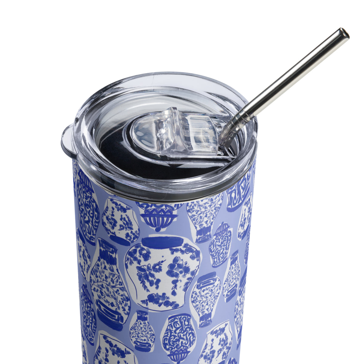 Chinoiserie Jars (Blue) Stainless Steel Tumbler (personalized)