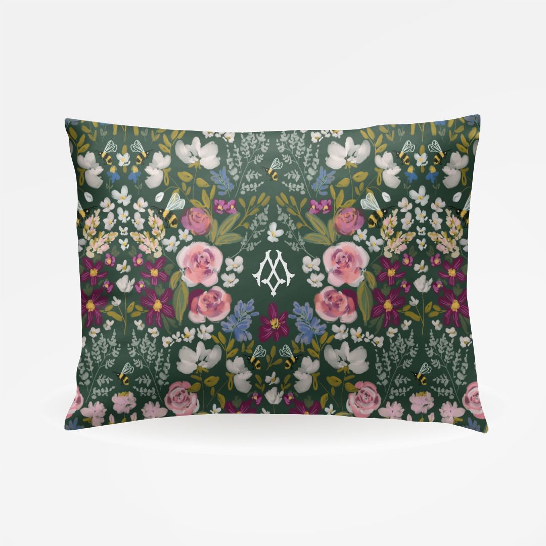Standard PillowcaseGardens Monogrammed Standard PillowcaseBritt Mills Design