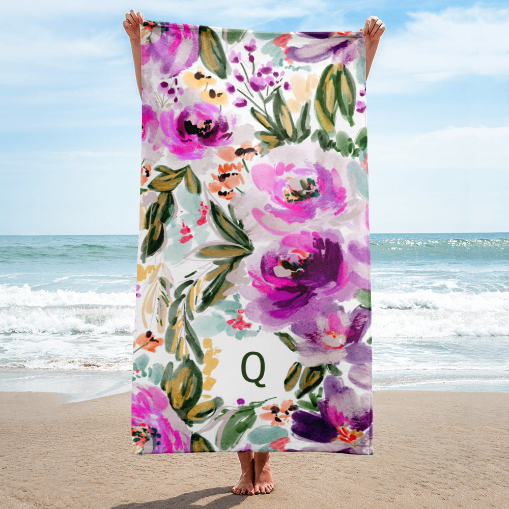 Charlotte Beach Towel (personalized)