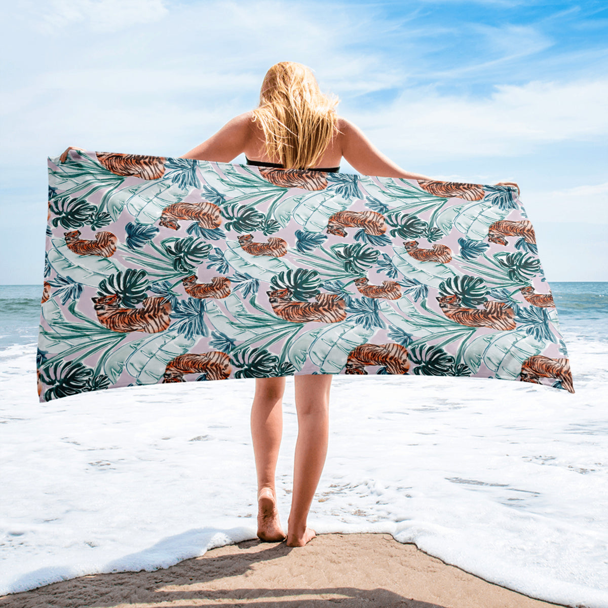 Tiger Jungle Beach Towel