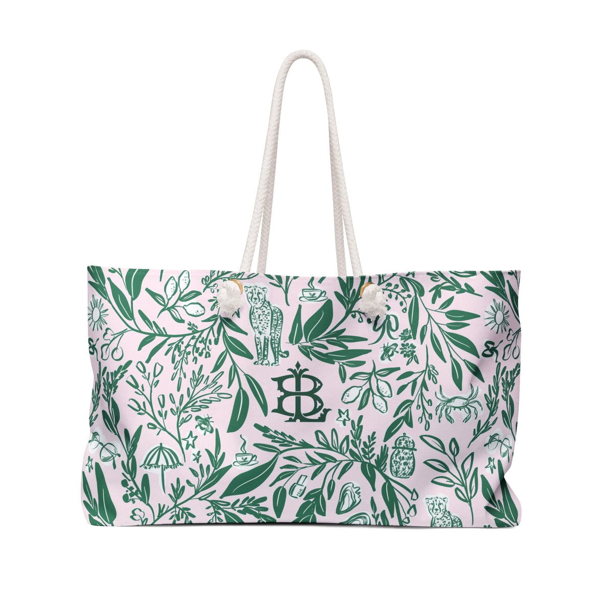 The Small Things Monogrammed Carry-All Tote-Britt Mills Design