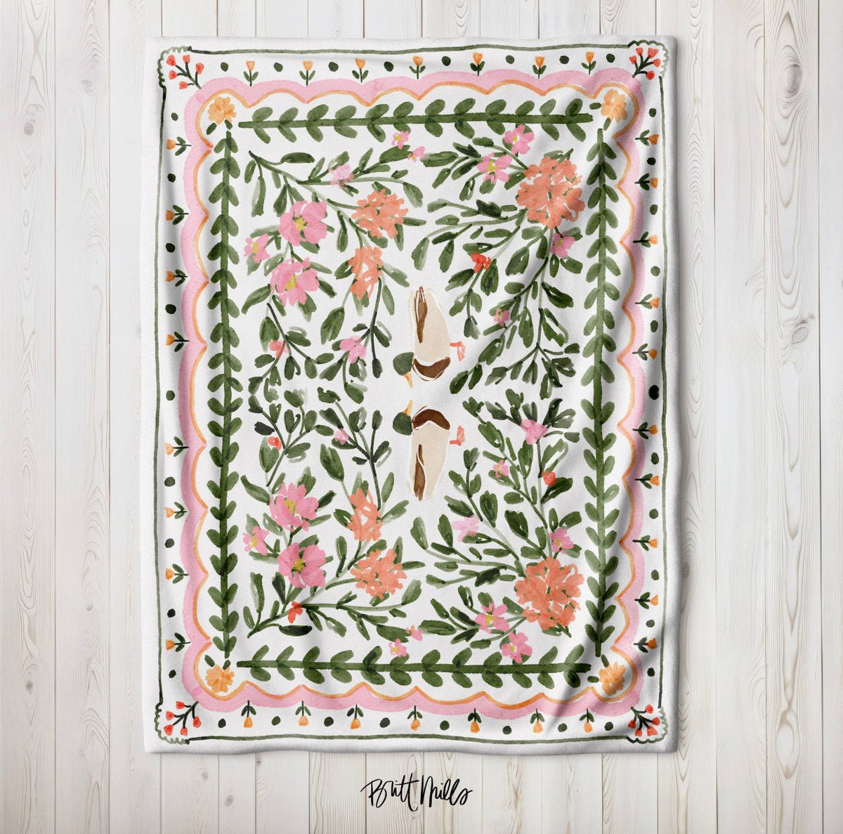 Throw BlanketWalk in the Park Throw BlanketBritt Mills Design
