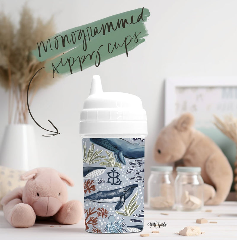 Sippy Cup - Under The Sea Monogrammed Sippy Cup