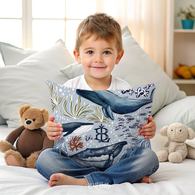 Toddler Pillowcase - Under The Sea Monogrammed Toddler Pillowcase