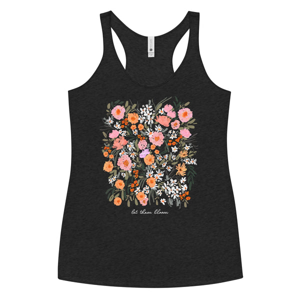 Let Them Bloom Teacher Racerback Tank (Wildflowers)